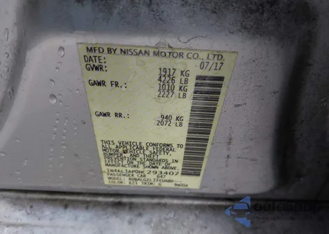 2017 Nissan Altima 2.5 S from USA, damaged, VIN 1N4AL3AP0HC293407